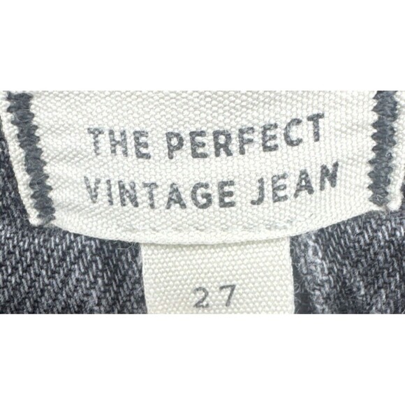 Madewell Women’s Perfect Vintage High Rise Tapered Raw Hem Conser/Gray Jeans-27 - Picture 9 of 11